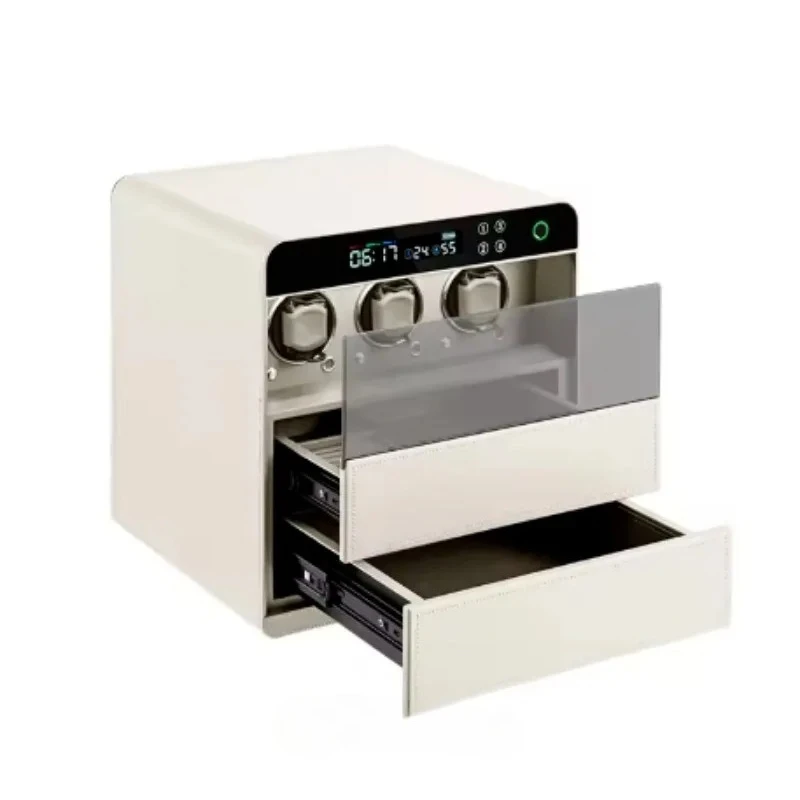 Luxury Steel Cabinet Handles Fingerprint Security Design Fireproof Watch Winder Safes for Bedroom Wardrobes Modern Wall Mounted