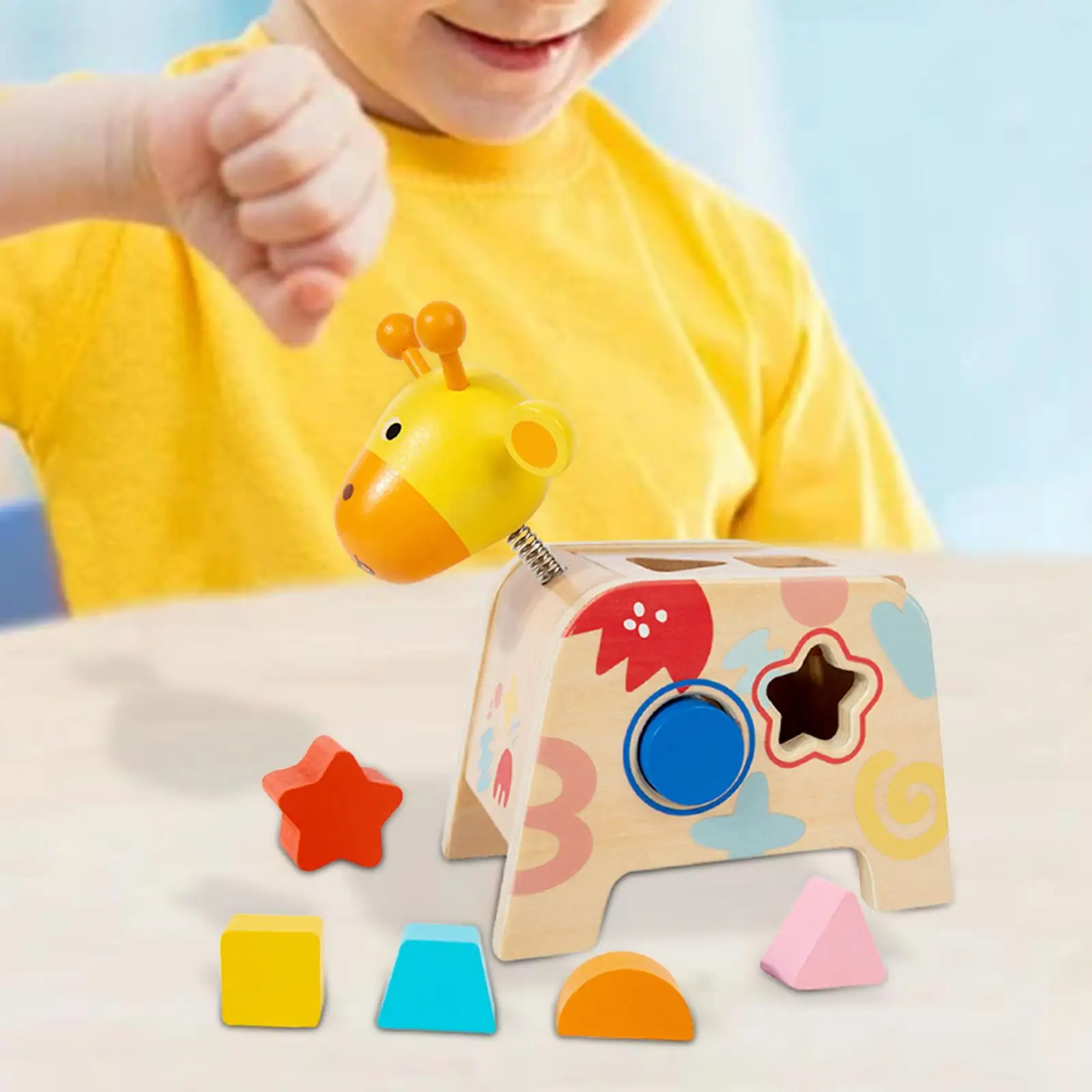 

Shape Sorter Toy Activity Sorting Play Fine Motor Skills Shape Color Recognition for Boys Girls Children Kids Birthday Gifts