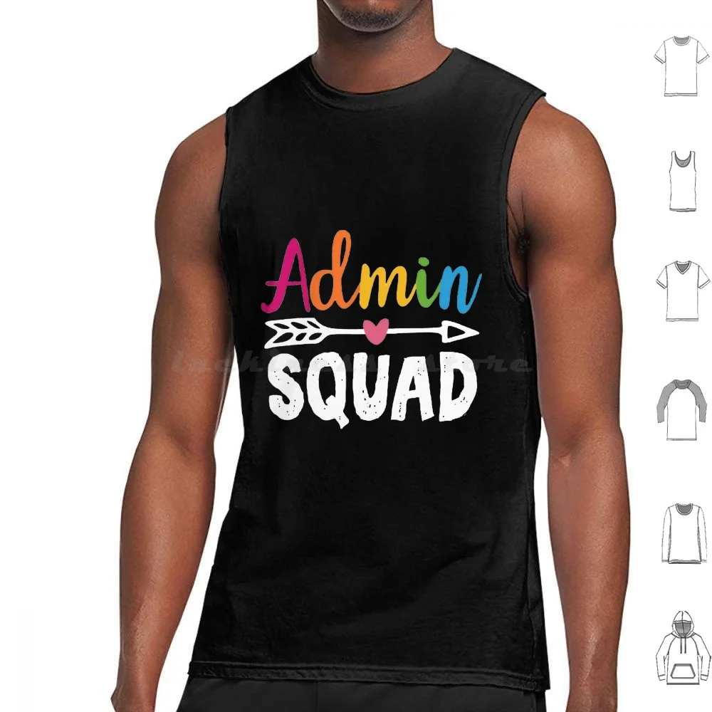 Admin Squad Professor Esquadrão de Escritório Regatas Colete Sem Mangas Dunder Mifflin Logotipos Mulheres Tops e Blusas de Trabalho