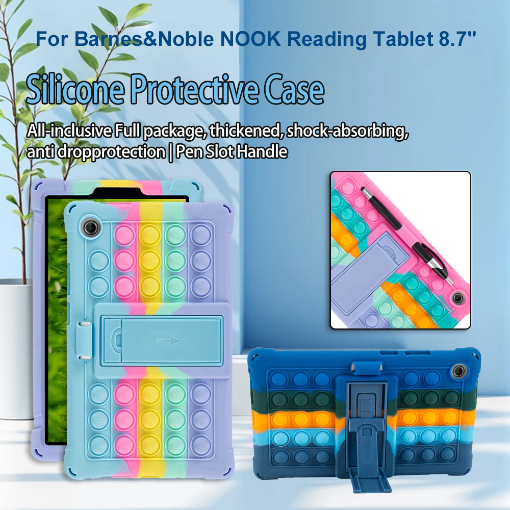 Multi-Angles Adjustable Stand Case For Barnes&Noble NOOK Reading Tablet TB305FU 8.7