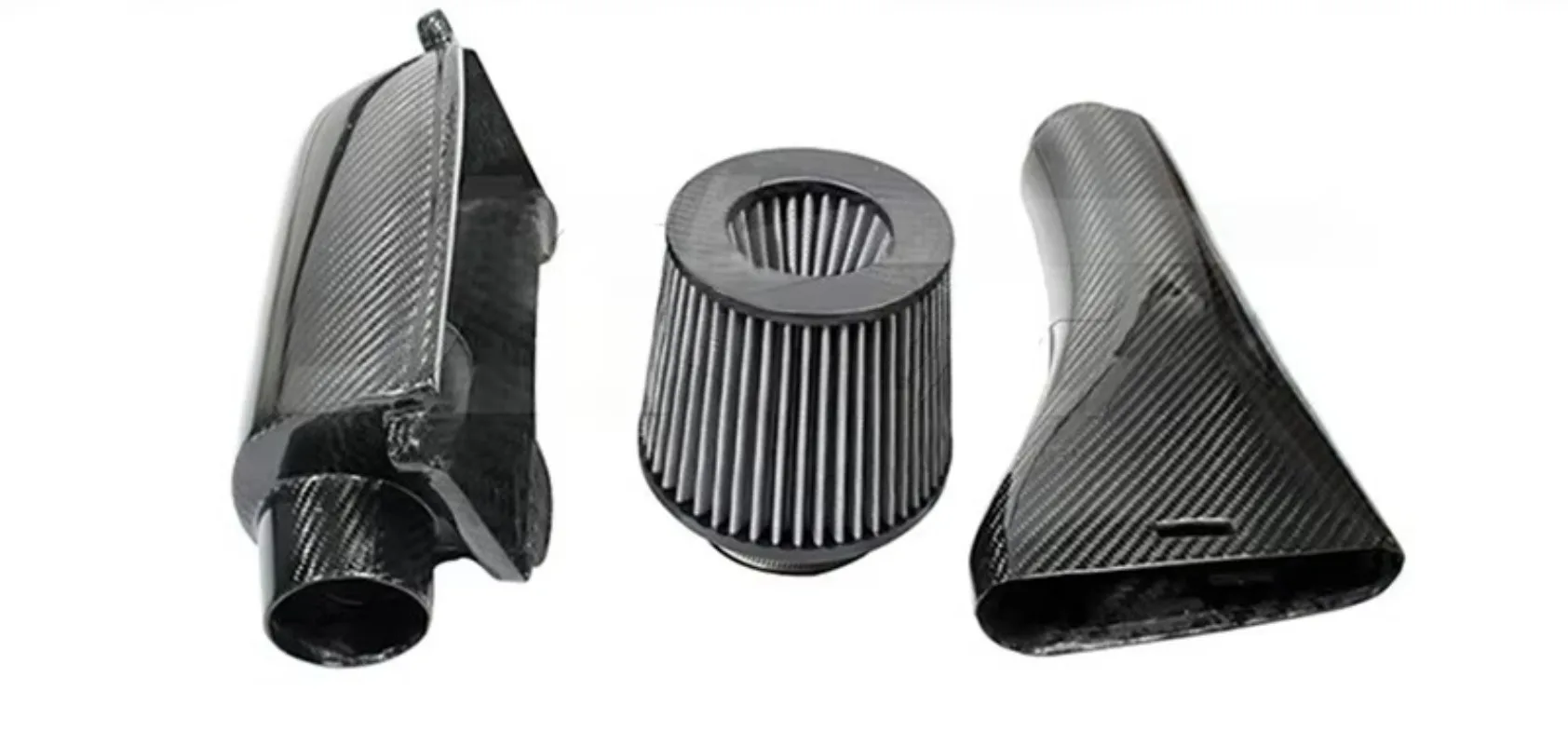 Dry Carbon Fiber Air Intake System Kits for 2011-2014 Mercedes Benz C-Class W204 C180 C200 C260 C300 1.8T