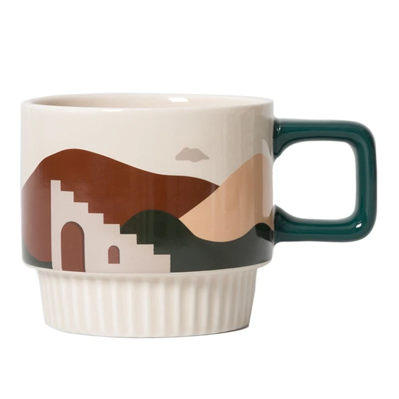 

for Creative Coffee Mugs Handle Water Milk Cups Japanese Ceramic Tea Cup Tumbler Dropship