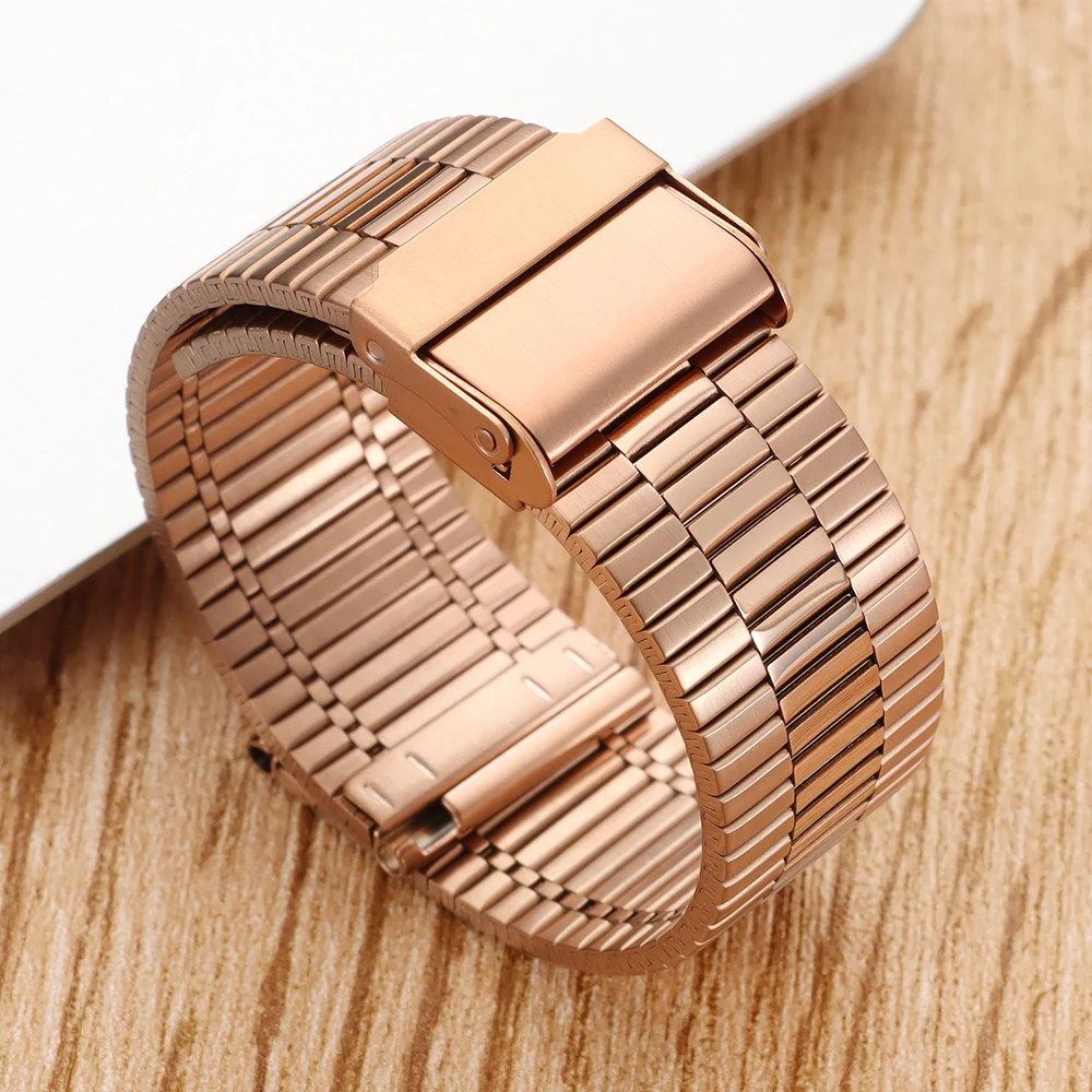 Stainless Steel Watch Strap Bracelet 20mm 22mm Matte & Polishing Women Men Watchband Quick Release Spring Bar Band Accessories image 3