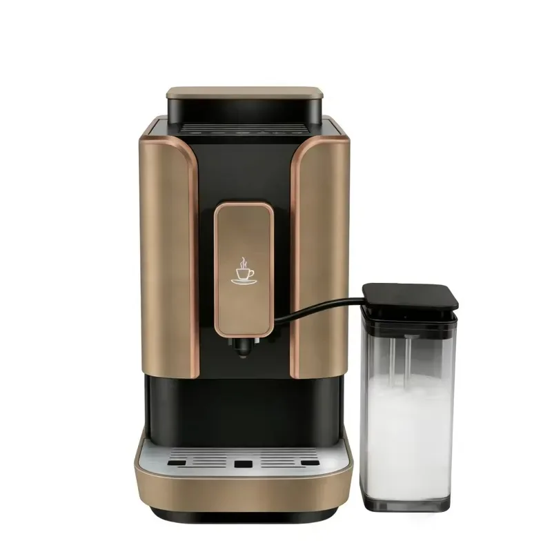 STLF The coffee machine has a built-in grinder and frother to make espresso. This is a home coffee machine.