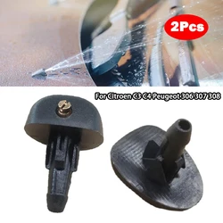 2Pcs Car Windshield Wiper Washer Spray Nozzle for Citroen C3 C4 Peugeot 306 307 308 306307308