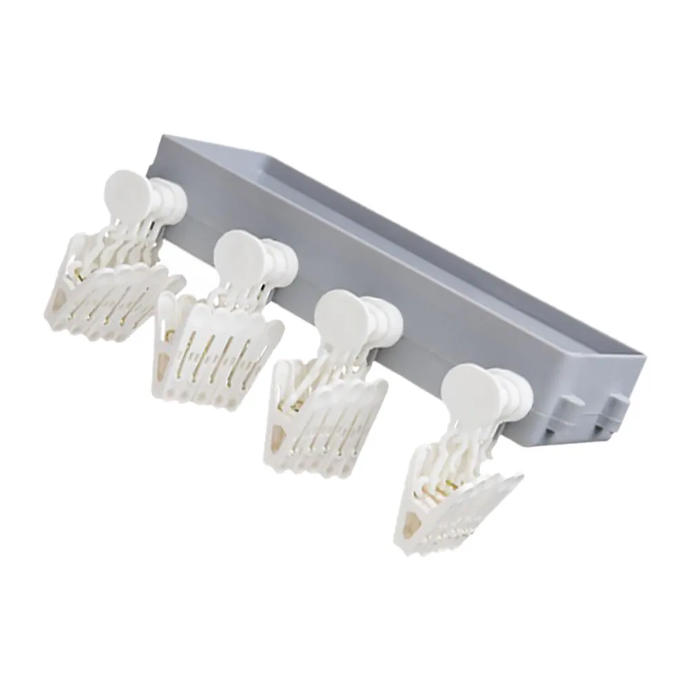 

Multi clip Drying Racks PP Material Wall Mount Hanger Foldable Clothes Rack Balcony Hangers Socks Drying Rack Underwear Clip