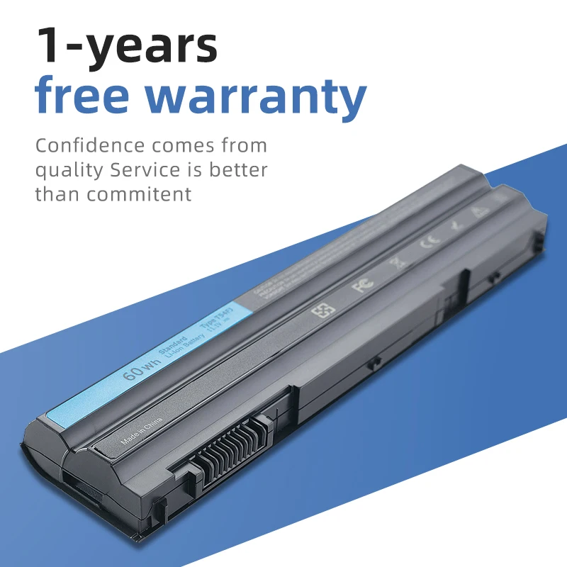 CRLYLC T54FJ 8858X M5Y0X Laptop Batterij voor Dell Latitude E6420 E6430 E6440 E6520 E6530 E6540 E5420 E5430 E5520 E5530 Vostro 3460 3560 Inspiron 17R 5720 7720 15R 5520 7520 71R31 NHXVW HCJWT battery