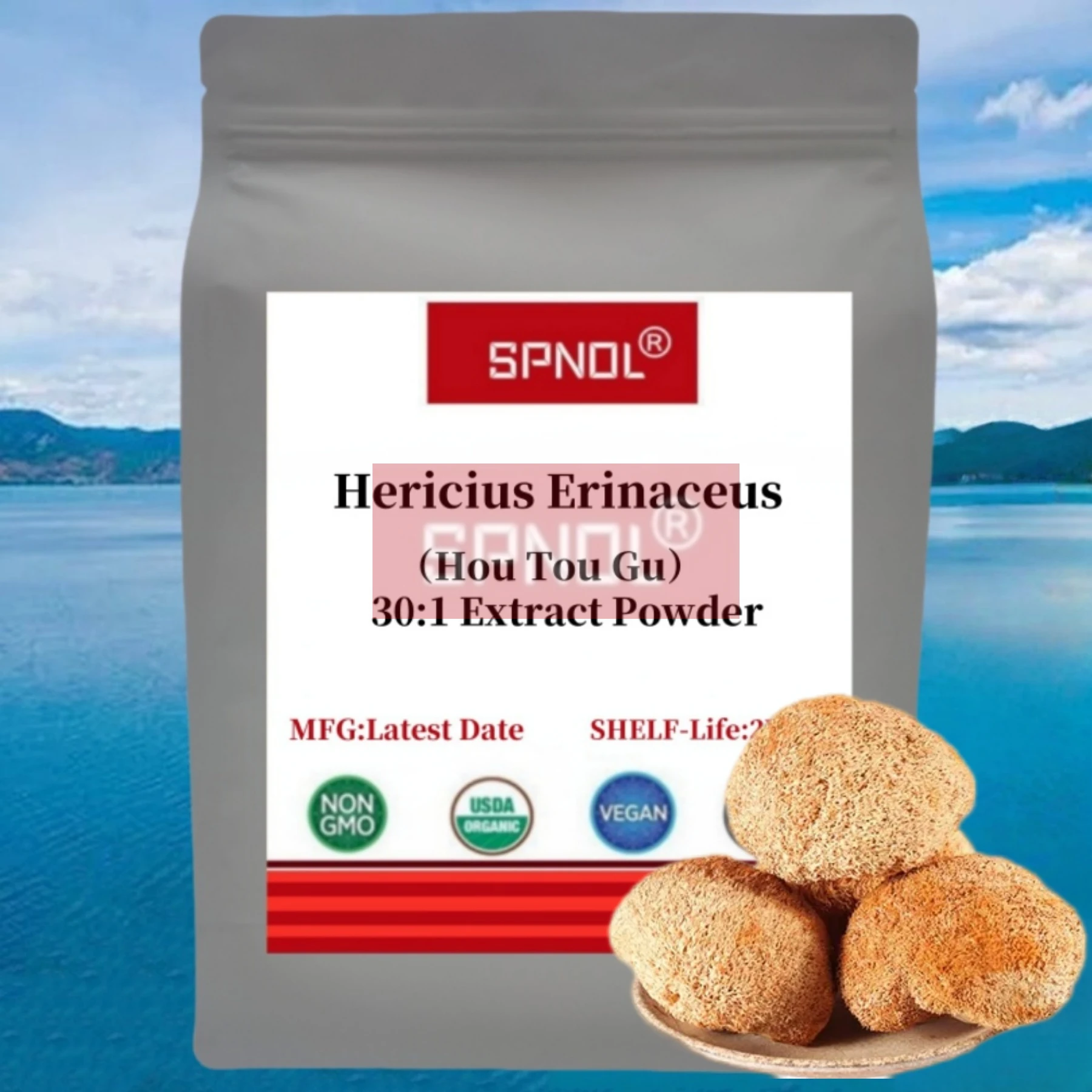 

Глобальная индивидуальная пропорционная упаковка, лев, грибной экстракт, порошок, оптом, гериция, эрициус, упаковка, сумка из алюминиевой фольги