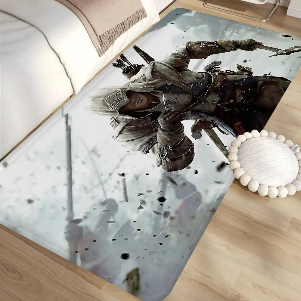 Classic Action Game A-Assassin Hallway Carpet Washable Non-Slip Living Room Sofa Chairs Area Mat Kitchen Doormat Area Rug