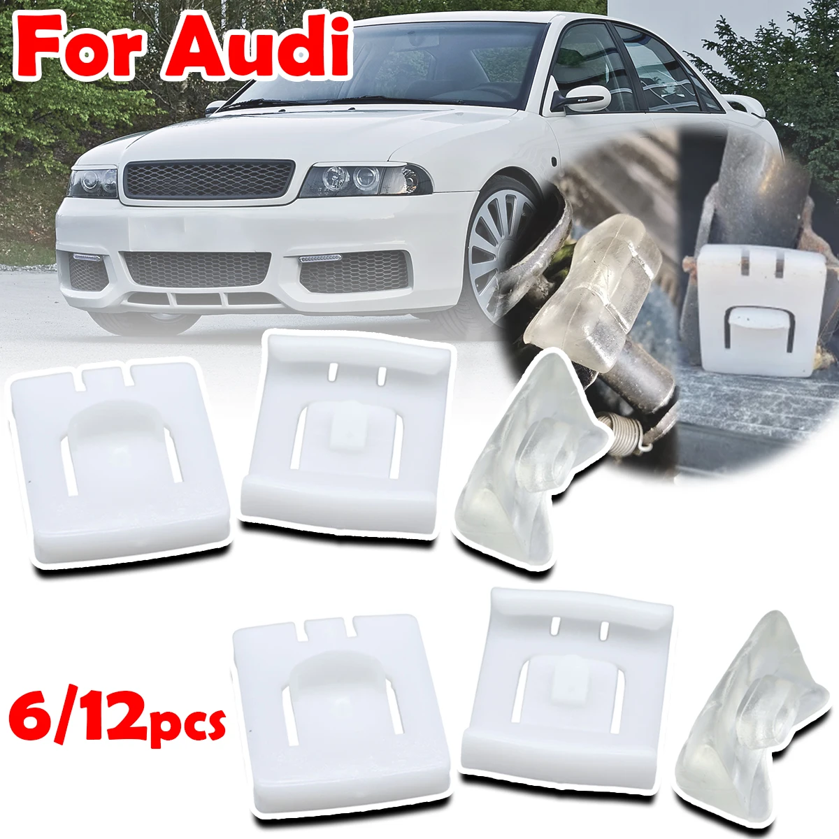 

Front Seat Fastener Rail Runner Clip Bracket Sliders Guide Car Accessories 435881203A 191881213 For Audi A4 B5 A6 C4 C5 Avant