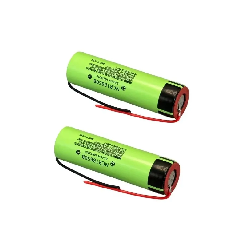 1-20pcs 100% Original 18650 battery 3400mah 3.7v lithium battery NCR18650B Suitable for flashlight battery +DIY wire