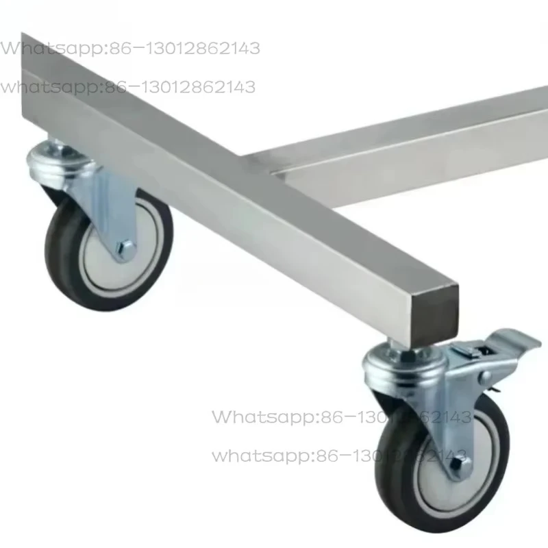 Stainless Steel Multi Tier Rolling Utility Cart, Mobile Storage Organizer Trolley for Pet Care Salon & Workshop