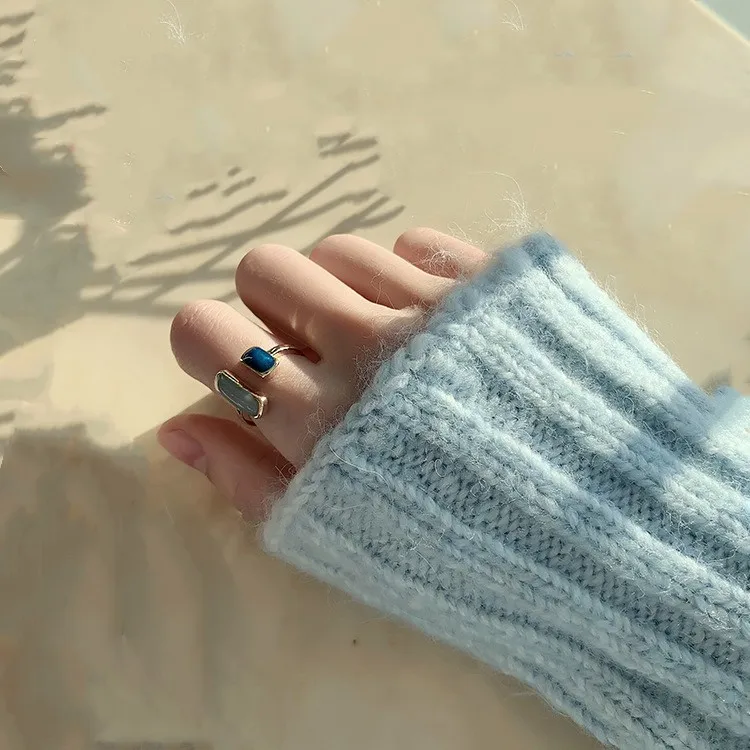 جديد قابل للتعديل الملونة بالتنقيط الصقيل الدائري المرأة موضة ريترو هندسية الذهب اللون خواتم معدنية مجوهرات الزفاف هدية عيد ميلاد