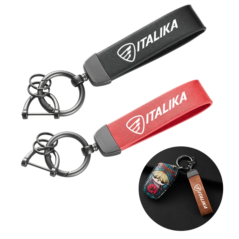 For ITALIKA Blackbird 250 250cc RT250 RT 250 150Z 150 Z Accessories Motorcycle Color Changing Leather Trendy Brand Keychain