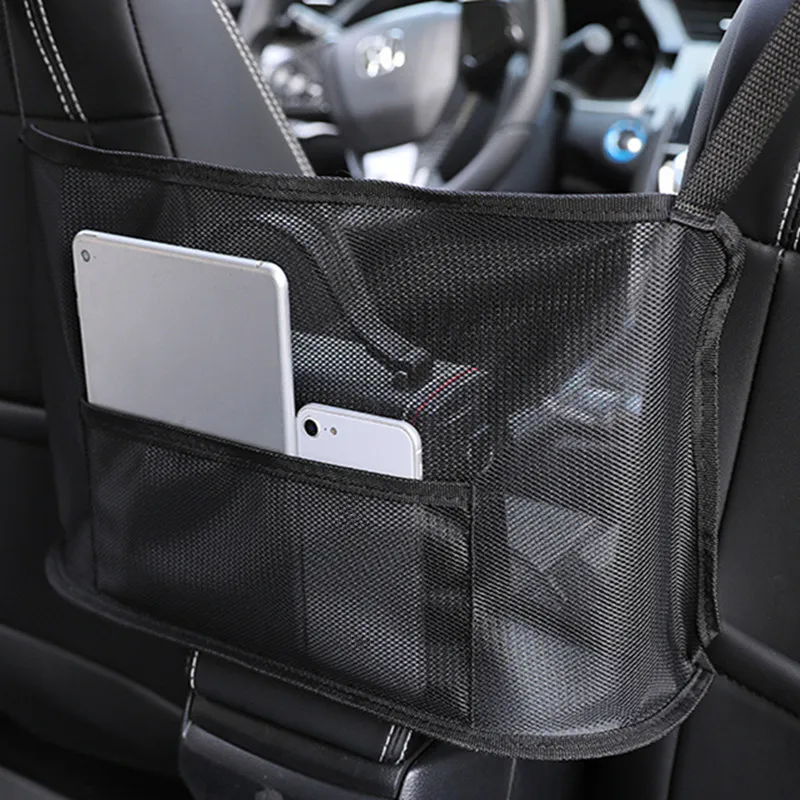 Car Net Pocket Handbag Holder Seat Back Organizer Mesh Car Purse Storage Netting Pouch Pocketbook Between Seats Front