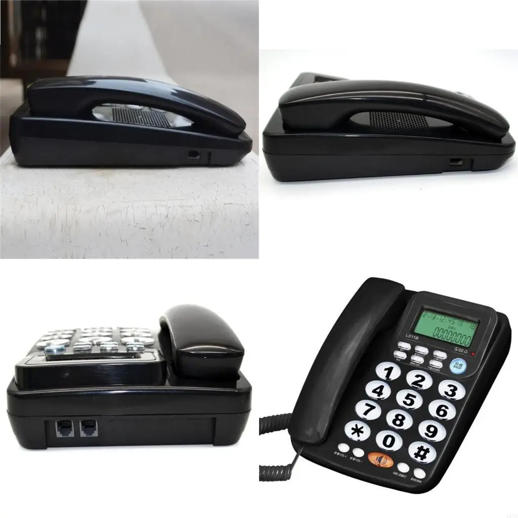 4X7E Corded Landline Telephone with Caller Identity and Large Display Convenient Communication Solution for Home and Office