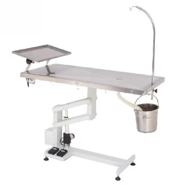 a forYSFT-871E-T Animal Medical Economic Vet Operating Table Electric Clinic Veterinary Equipment with Tissue Tray