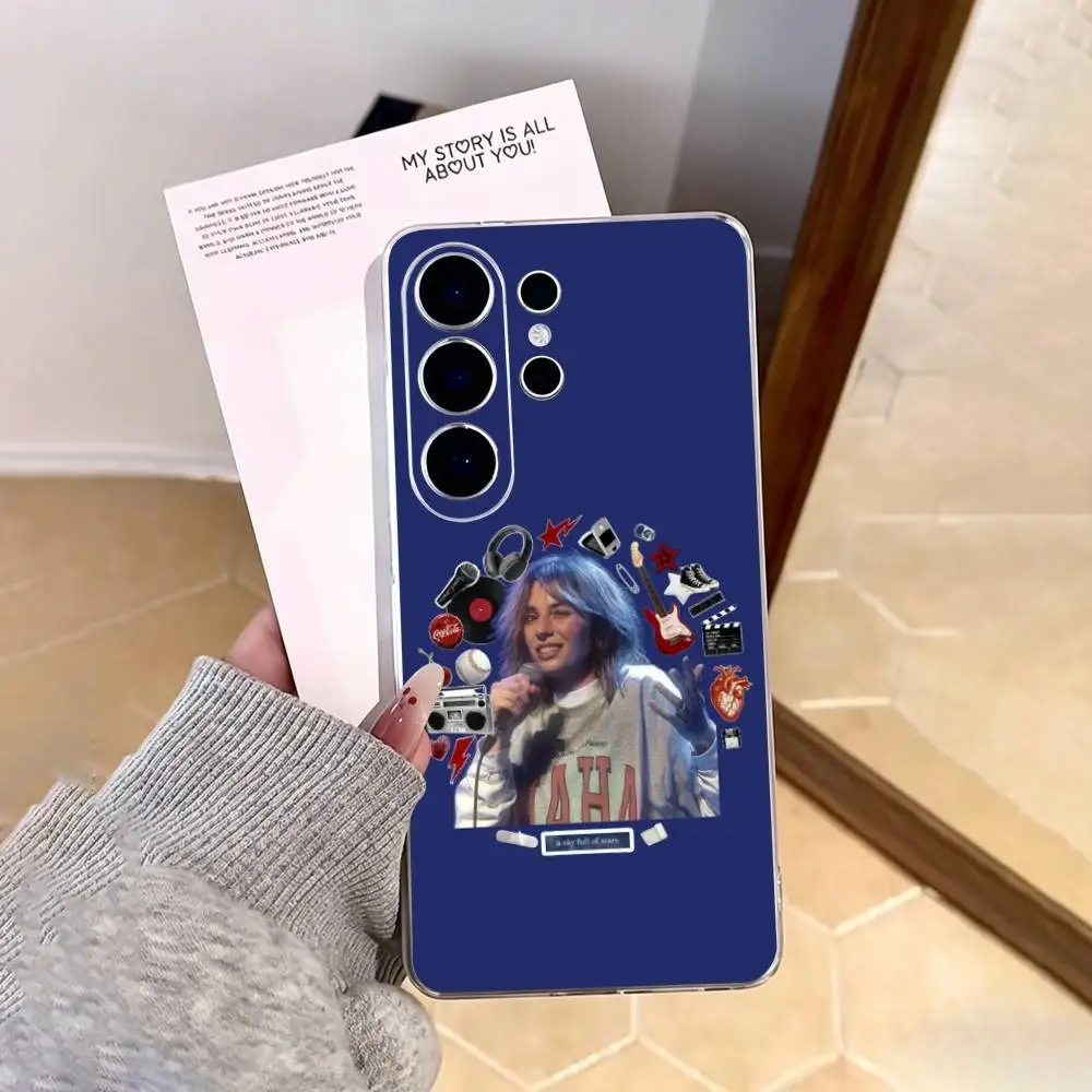 For Maya Hawke   Phone Case For Samsung S25,S24,S21,S22,S23,S30,Ultra,S20,Plus,Fe,Note,10,9,5G Transparent Cover