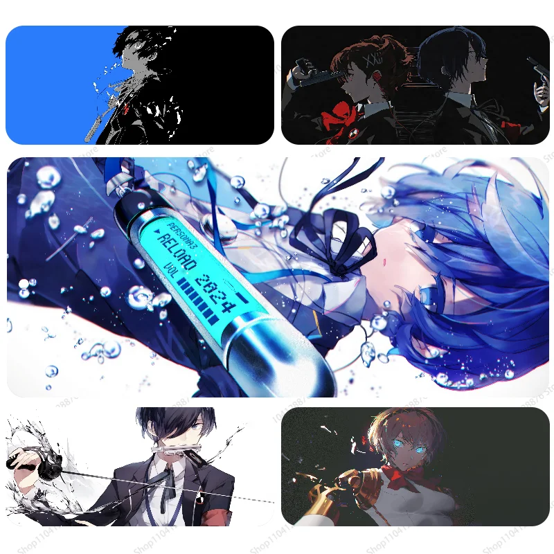 Game P-Persona 3 Mousepad Gaming Mouse pad Gamer Pc Accessories Deskmat Keyboard Mat Desk Protector Mause Pads