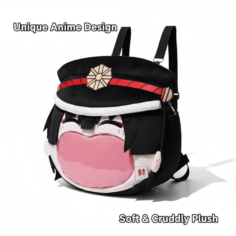 Women’s Handbag Anime Itabag Cute Purse Large Mouth Nylon Crossbody Shoulder Bag Youth Travel Messenger Bag Display Pocket New