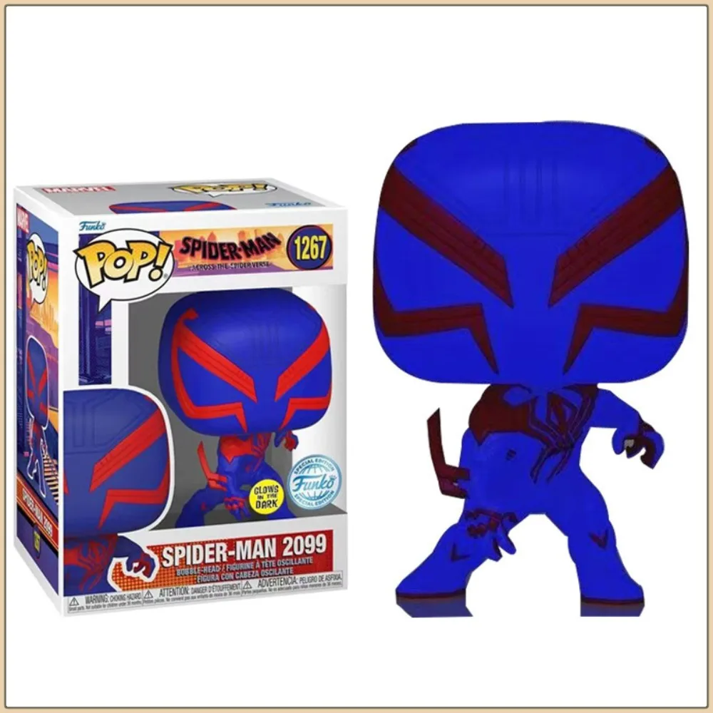 

Funko POP Spider-Man Action Figures Across The Spider-Verse Luminous Edition Marvel Universe Series Model Doll Ornament Kid Gift