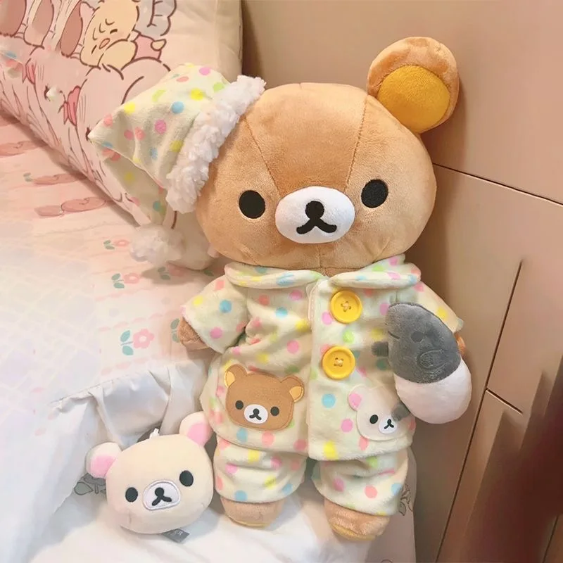 Made In China 35Cm Pajamas Rilakkuma Plush Stuffed Doll Diy Clothing Bed Decoration Pillows Children Toy Dolls Birthday Present