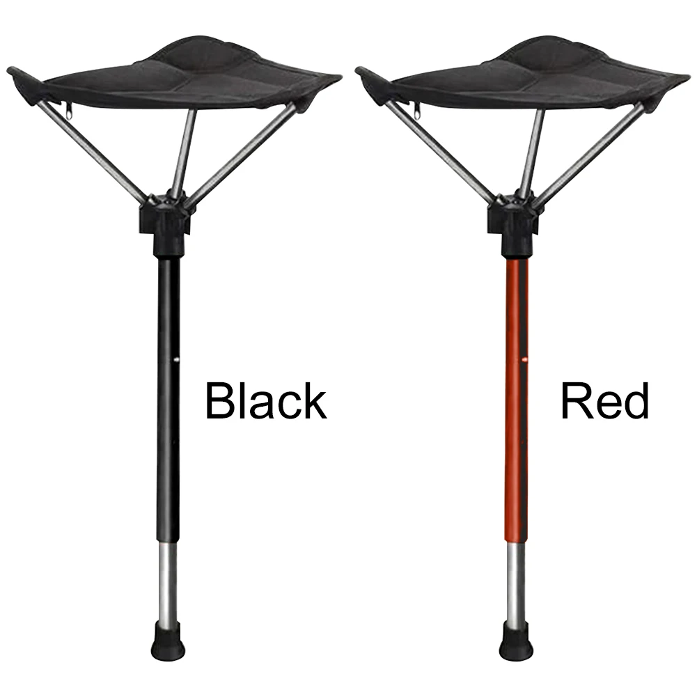 Camping Stool One Leg Folding Chair Retractable Folding Stool Adjustable Hiking Chair for Outdoor Hiking Picnic Travel