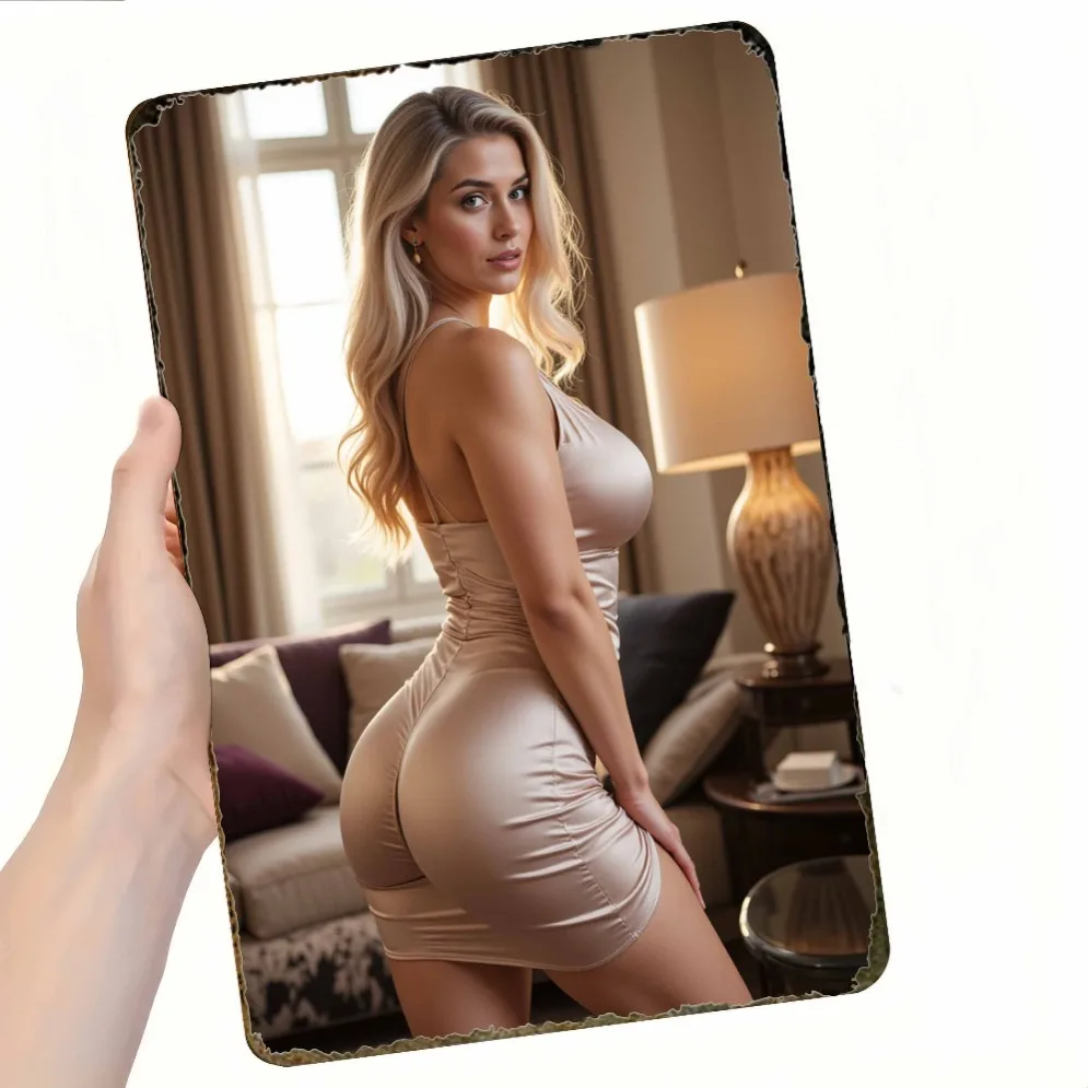 ديكور فني جداري معدني عتيق - منحوتة جدار حديدية متينة مع فتحات محفورة مسبقًا، ديكور غرفة على الطراز الصناعي لغرفة المعيشة