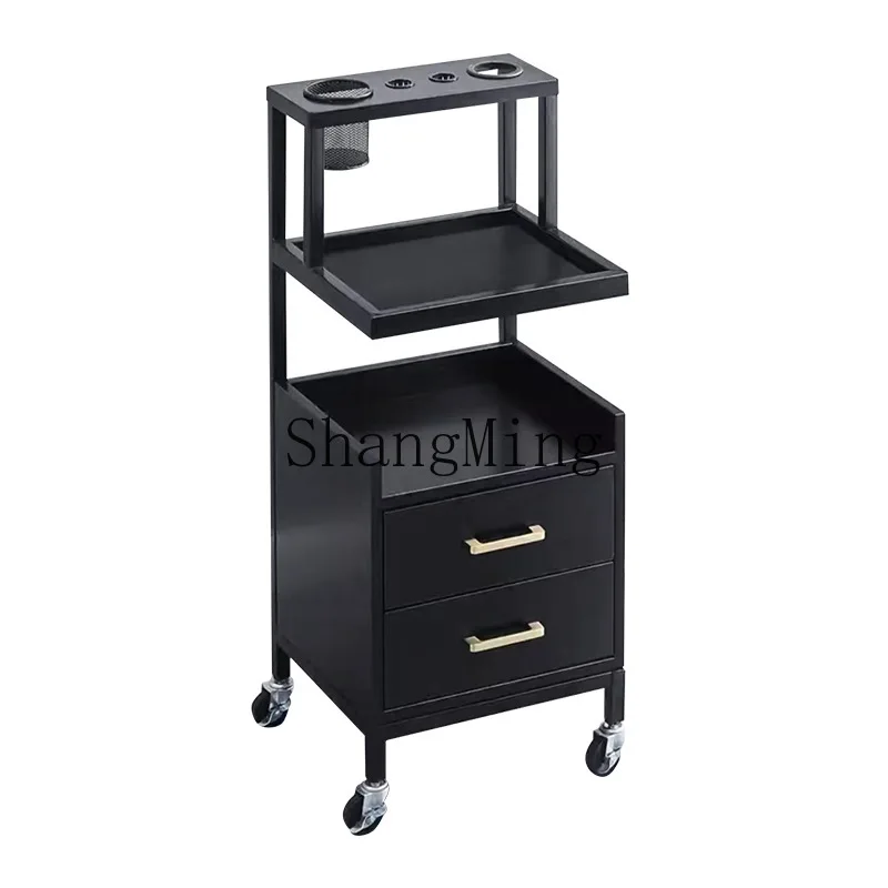 Lemari Peralatan Pangkas Rambut SM, Troli Perlengkapan Salon Kecantikan, Rak Multifungsi untuk Toko Rambut