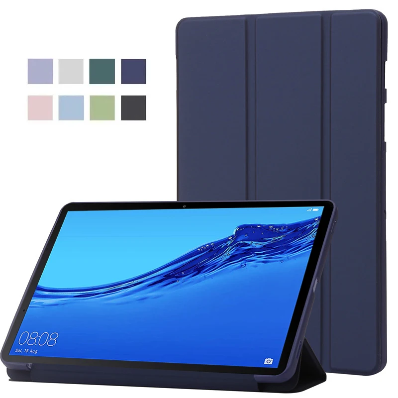 Etui na tablet Huawei Mediapad M5 Lite 10 PU Leaher Soft Back Fold Stand Cover For Funda Huawei Mediapad M5 Lite 10 1 cal