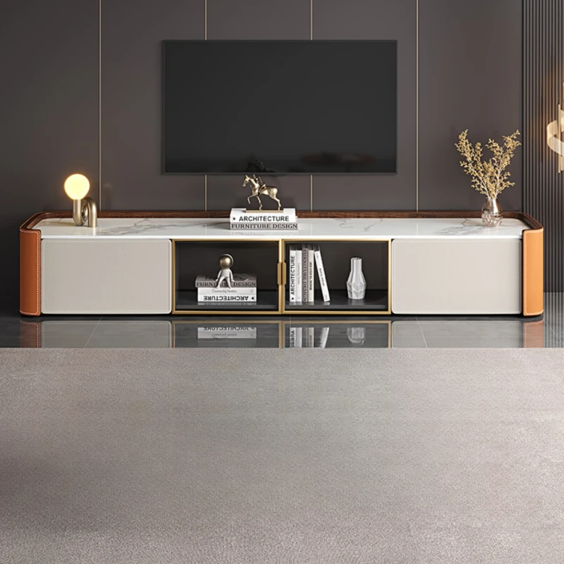 

Wooden Luxury Floor Tv Cabinets Glass Doors Nordic White Home Tv Cabinet Stand Storage Fernseher Schrank Living Room Furniture