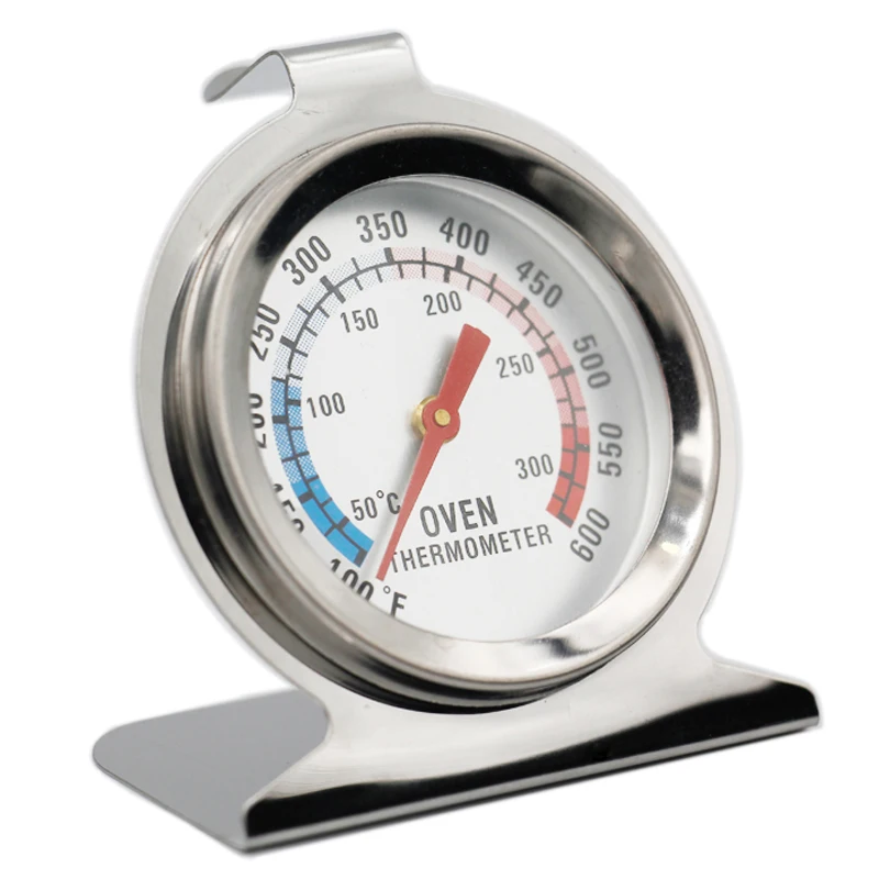 50-300 Degree Oven Thermometer Stainless Steel Oven Cooker Temperature Meter Sit-down Temp Gauge For Home Kitchen Food Kitchen