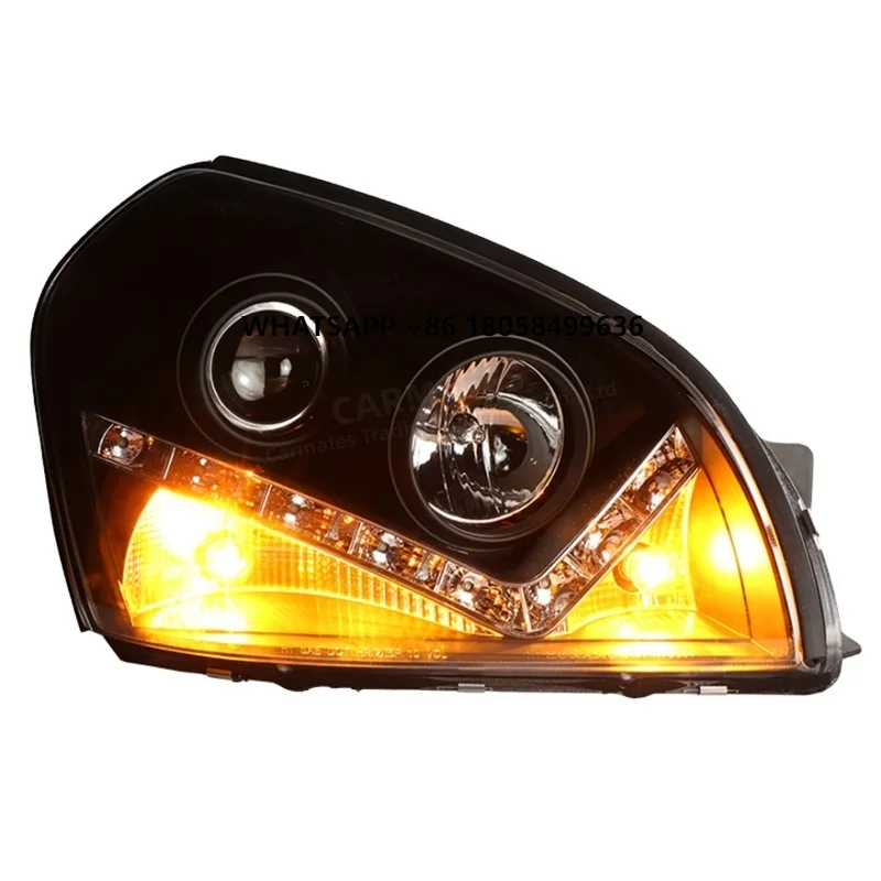 

CARMATES Hot Selling Headlight Assembly LED DRL Front Lamps Turn Signal Head Light for yundai Tucson 2006 2007 2008 - 2012