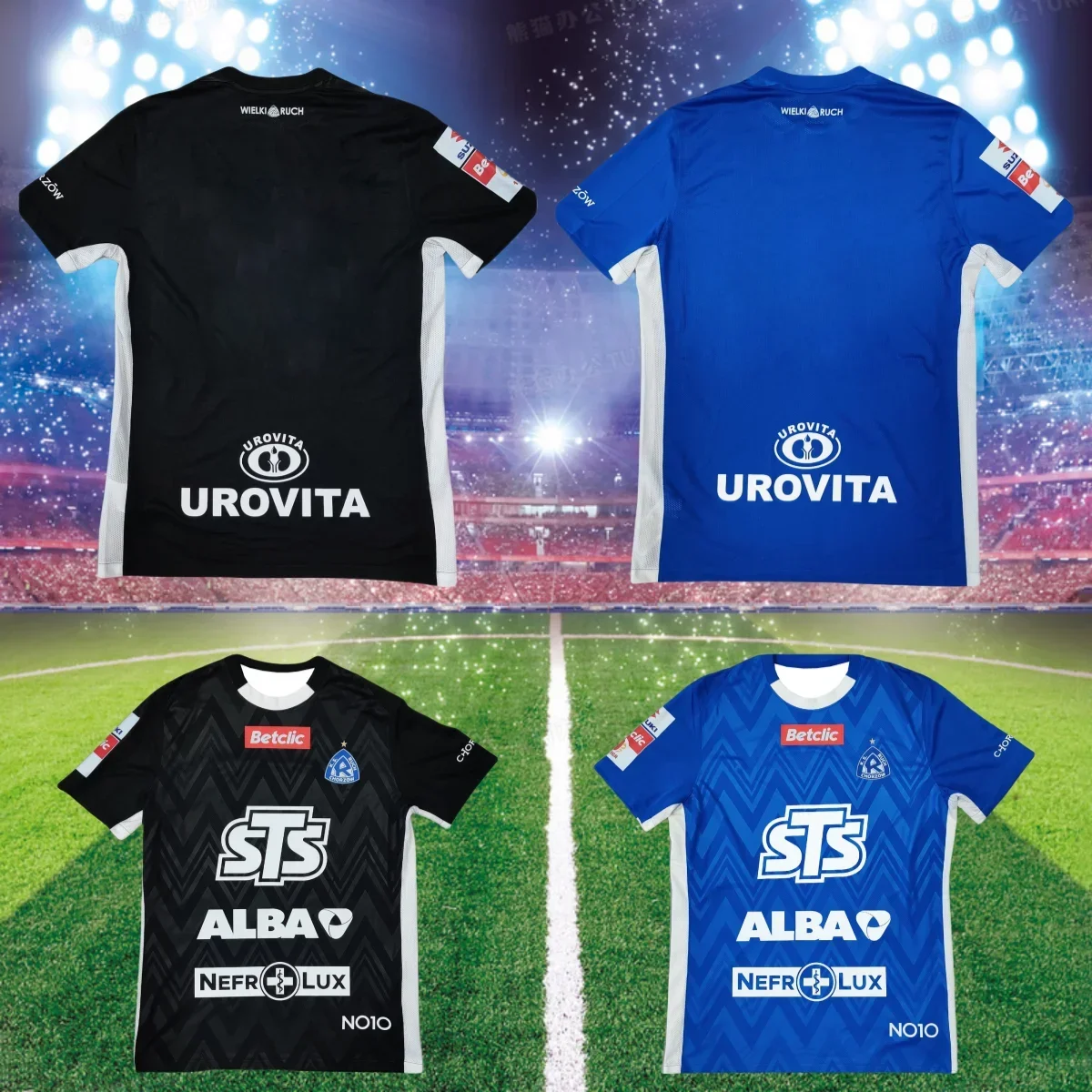 

2025 Summer Men Boy Sports T-shirt Ruch Chorzow Match Jersey Polish Football Fans Special Football Jersey Kit Casual T-shirt