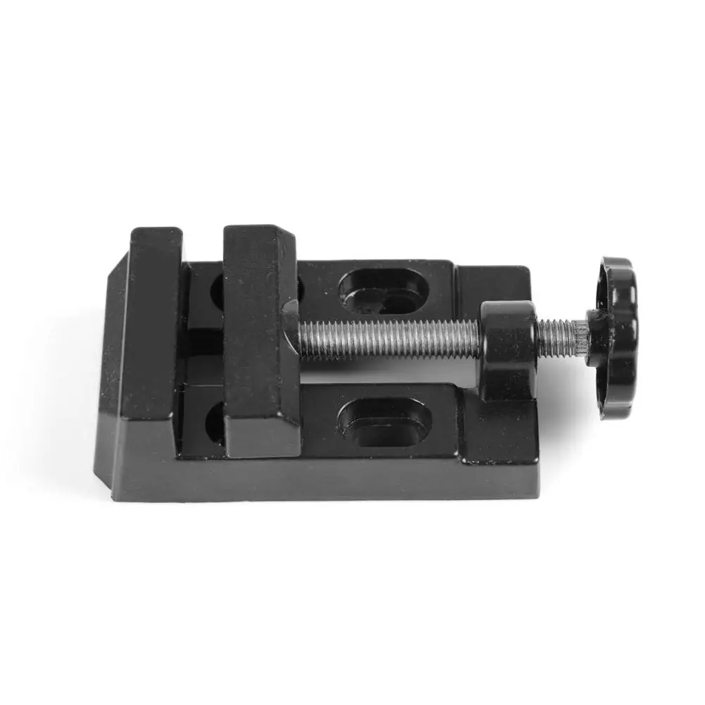 Imagem -04 - Mini Flat Clamp Bench Vise Alumínio Alloy Drill Press Vice Ferramentas de Escultura Acessórios da Máquina F50
