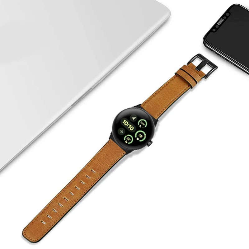حزام من الجلد الطبيعي لساعة Google Pixel Watch Band 3 45 ملم Correa معصمه حزام الساعة الذكية لساعة Google Pixel Watch 3 #3