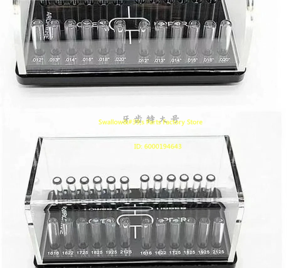 square and round wire classification rack, pre made archwire placement box, archwire storage dust-proof box