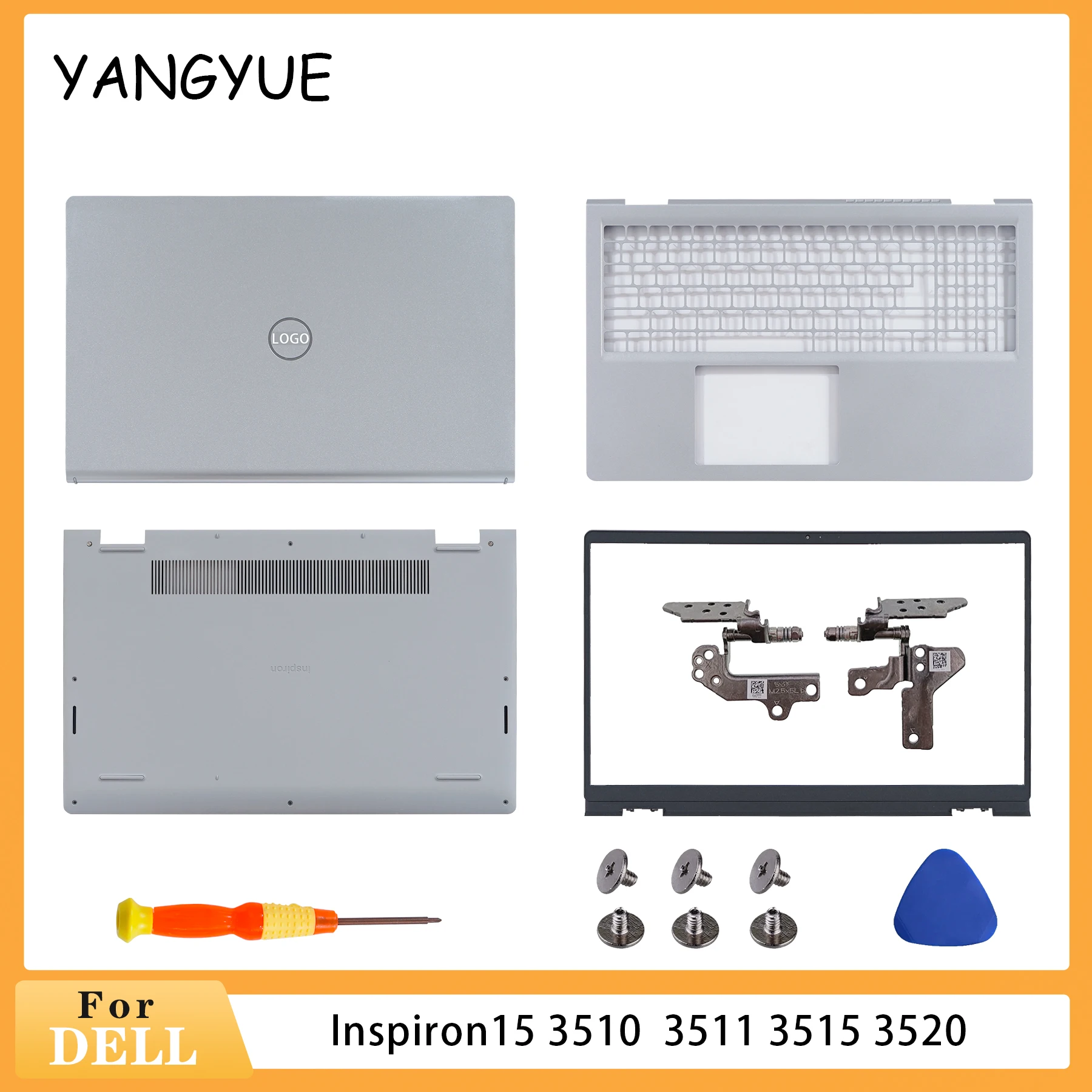 

NEW Case For DELL Inspiron15 3510 3511 3515 3520 Notebook Rear Lid LCD Back Cover Front Bezel Palmrest Bottom Housing Cover