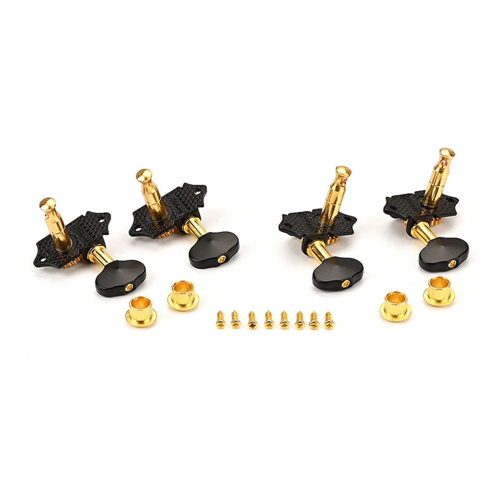 2R2L Vintage Open Gear Ukulele 4 String Guitar Tuning Pegs Keys Tuners Machine Head Guitar Accessory