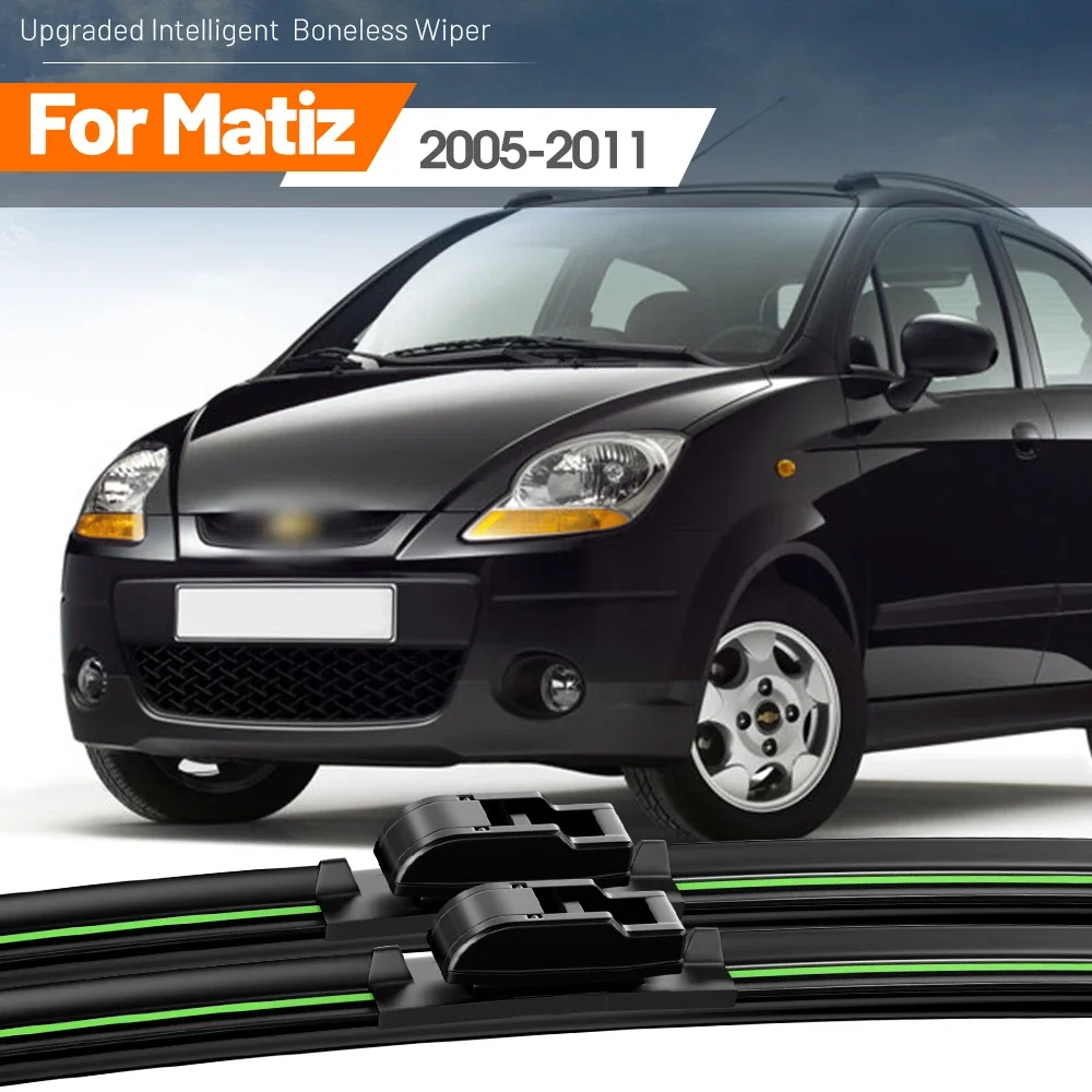 

2pcs For Chevrolet Matiz 2005-2011 Front Windshield Wiper Blades 2006 2007 2008 2009 2010 Windscreen Window Accessories