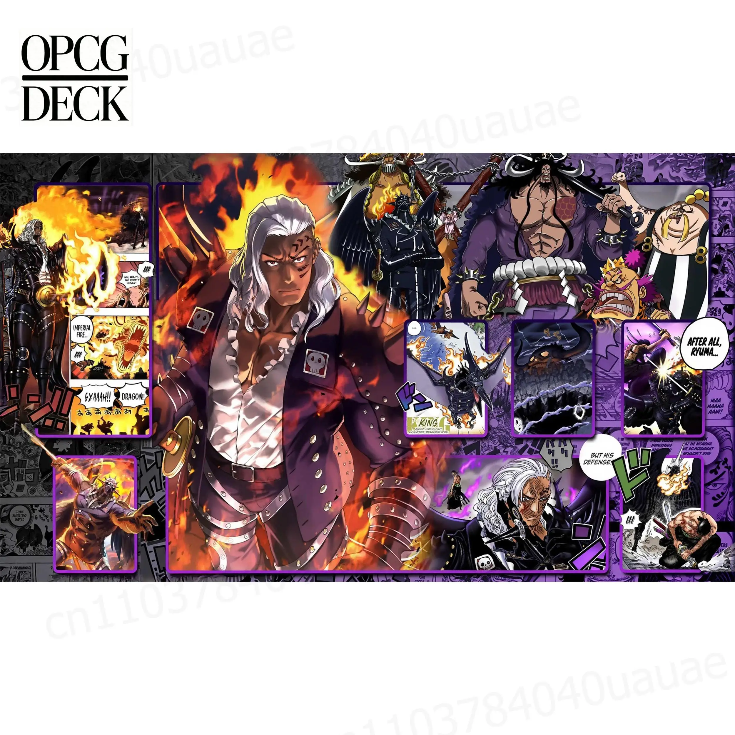 One Piece Opcg Playmat Card Game King Tcg Anime Playmat High-Quality Card Game Mat 60*35Cm