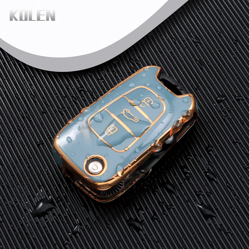 Fashion TPU Car Folding Key Case Cover Fob For Hyundai I20 I30 Elantra Azera Veracruz Veloster Kia Rio K7 K5 Sportage Sorento