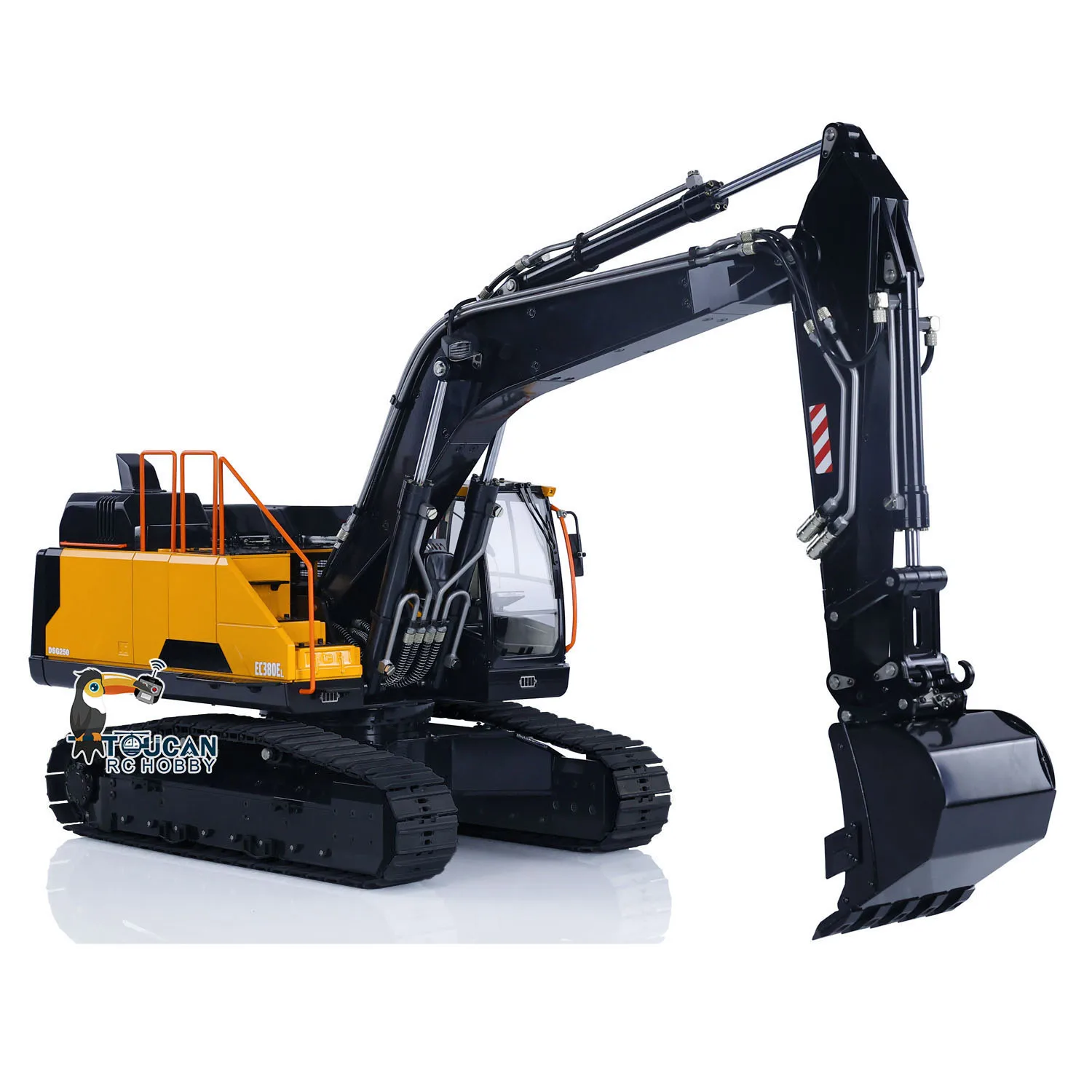 

1/14 MTM Metal RC Hydraulic Excavator EC380 Tracked Electric Wireless Control Digger Buckets Motor Servo Bucket Assembled Toys