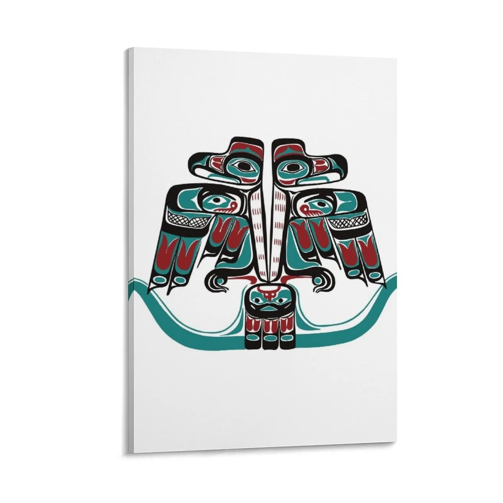 

Northwest Native Art Haida Tlingit Thunderbird Canvas Painting Decor for room decor