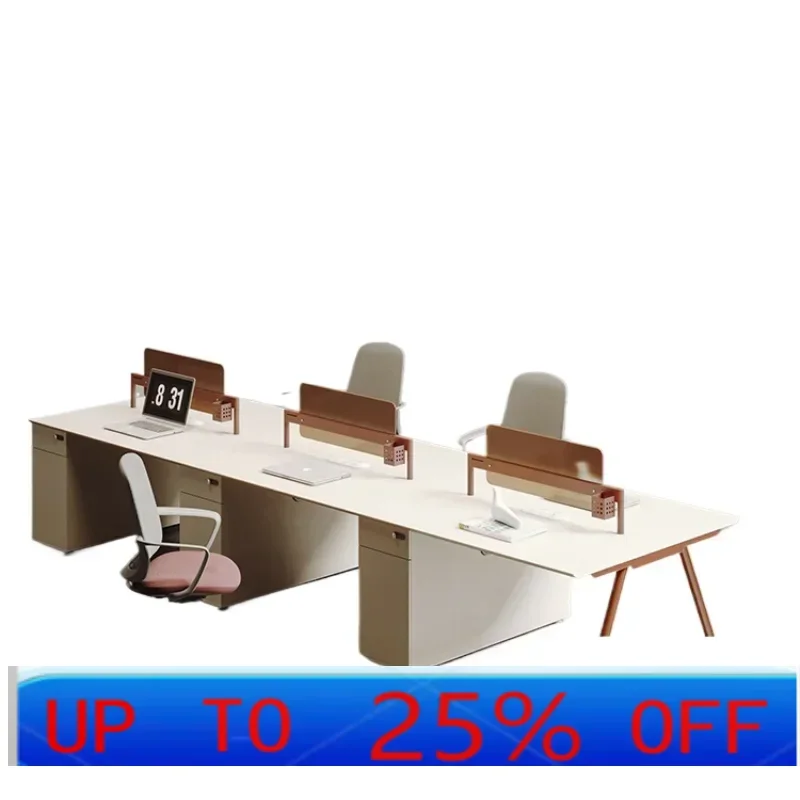 

CX Office Desk and Chair Combination Simple Modern Double Face Card Holder Screen Staff Position