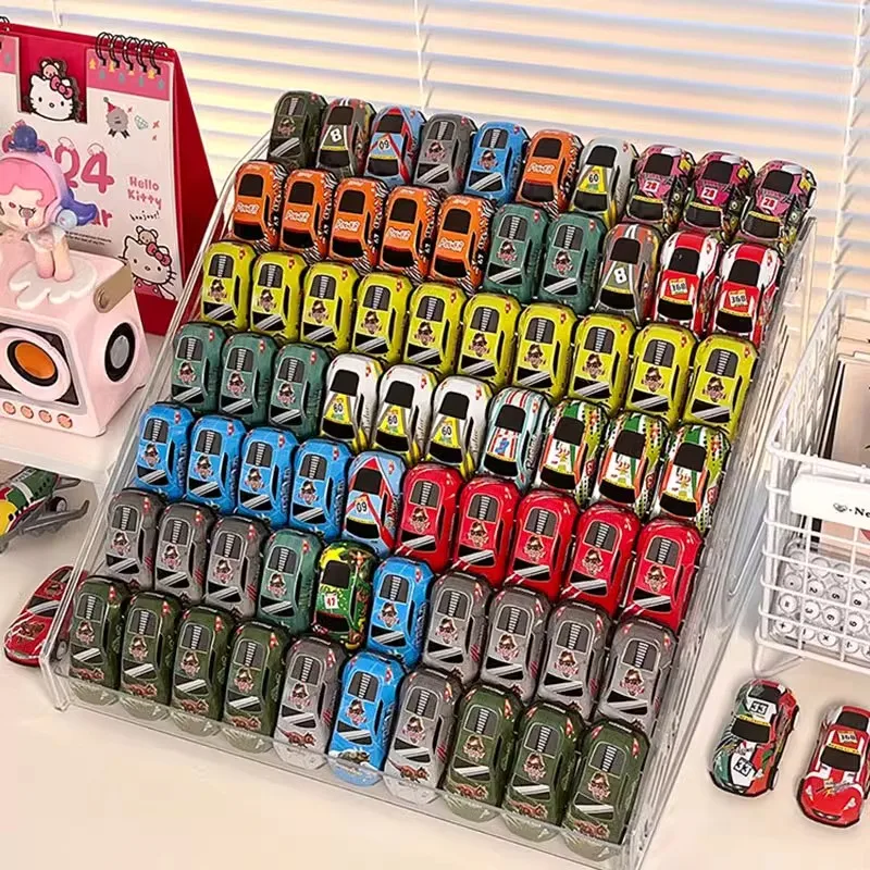 Alloy model car storage box 1:64 Hot Wheels multi-meka shelf ladder transparent multi-layer display