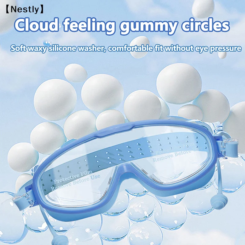 Schwimmbrille mit großem Rahmen für Kinder, hochwertige, beschlagfreie Schwimmbrille, wasserdichte HD-Schwimmbrille, Schwimmausrüstung〔Nest〕 – Detail 10