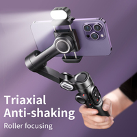 AOCHUAN Smart XE 3-Axis Handheld Gimbal Stabilizer for Smartphone with Fill Light for iPhone Android Face Tracking Tiktok Vlog