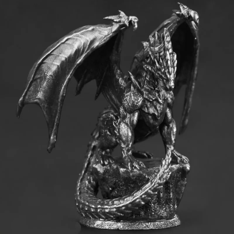 

Copper Ancient Evil Dark Dragon Metal Soldier Model Desktop Ornaments Accessories Figurines Miniatures Gifts