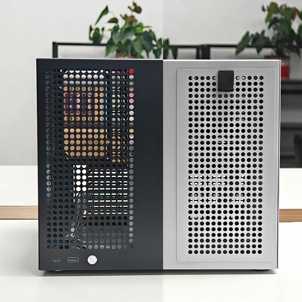 ATX Power Supply MATX Full Height PCIe Qunhui AIO Storage UNRAID Sagittarius 8-bay NAS Chassis with Backboard